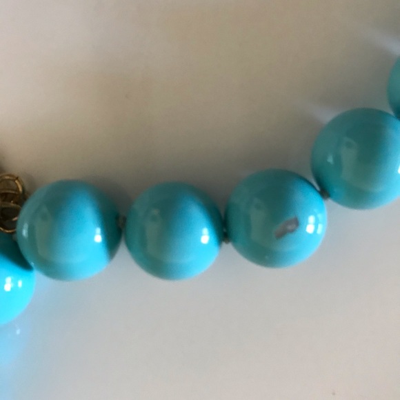 Kenneth Jay Lane Turquoise Colored Beaded Necklace - Picture 9 of 10